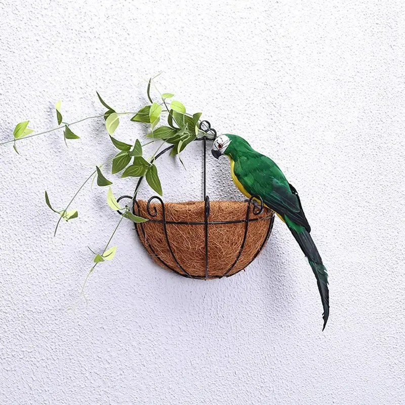 Đồ Trang Trí Sân Vườn Thủ Công Chim Mô Phỏng, Vẹt Lông Vũ, Tượng Nhỏ Động Vật, 1 Chiếc 4