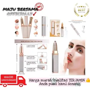 MB - Alat Cukur Alis & Hidung Kotak 2in1 Elektrik / Alat Pencukur Alis 2in1 Kotak Elektrik + USB Rechargeable