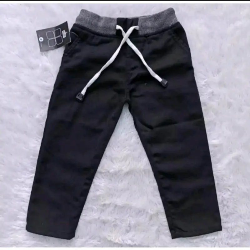 Celana Panjang Anak Laki Laki Premium Usia 1 - 13 Tahun 100 ribu 3 pcs Cowok L Black 6