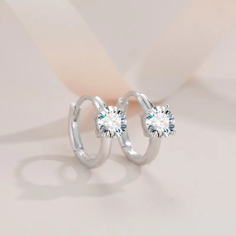 Bông tai khoen tron 1 hột