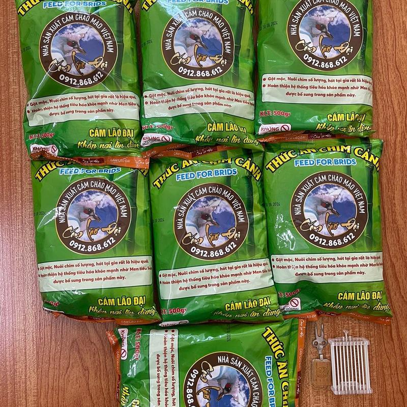 7 Gói Cám Tổng Hợp Bao Xanh Cho Nhiều Dòng Chim Cảnh - Thương Hiệu Lão Đại