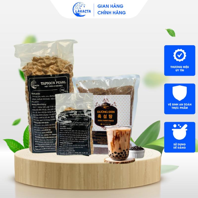 Combo Trân châu Đường đen LAKACTA, loại cao cấp làm đồ uống trà sữa, tào phớ,…