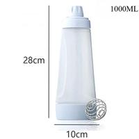 Gambar Vinnatsu 1L Botol Pencampur Dispenser Adonan Waffle Shaker Blender Batter Dispenser Hand Mixing Bottle Cupcake Pancake Muffin Kitchen Tool - 1L dari FluffyHQ Kab. Tangerang 3 Tokopedia