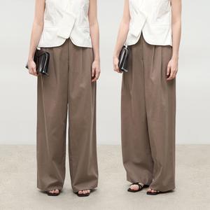 Drapey Straight-Leg Trousers for Everyday Elegance