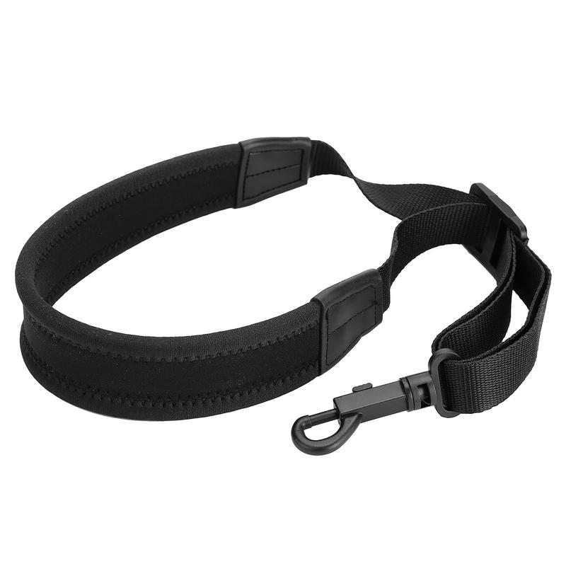 Adjustable Padded Saxophone Sax Neck Strap with Snap Hook Black and Coffee Saxophone Parts and Accessories 1