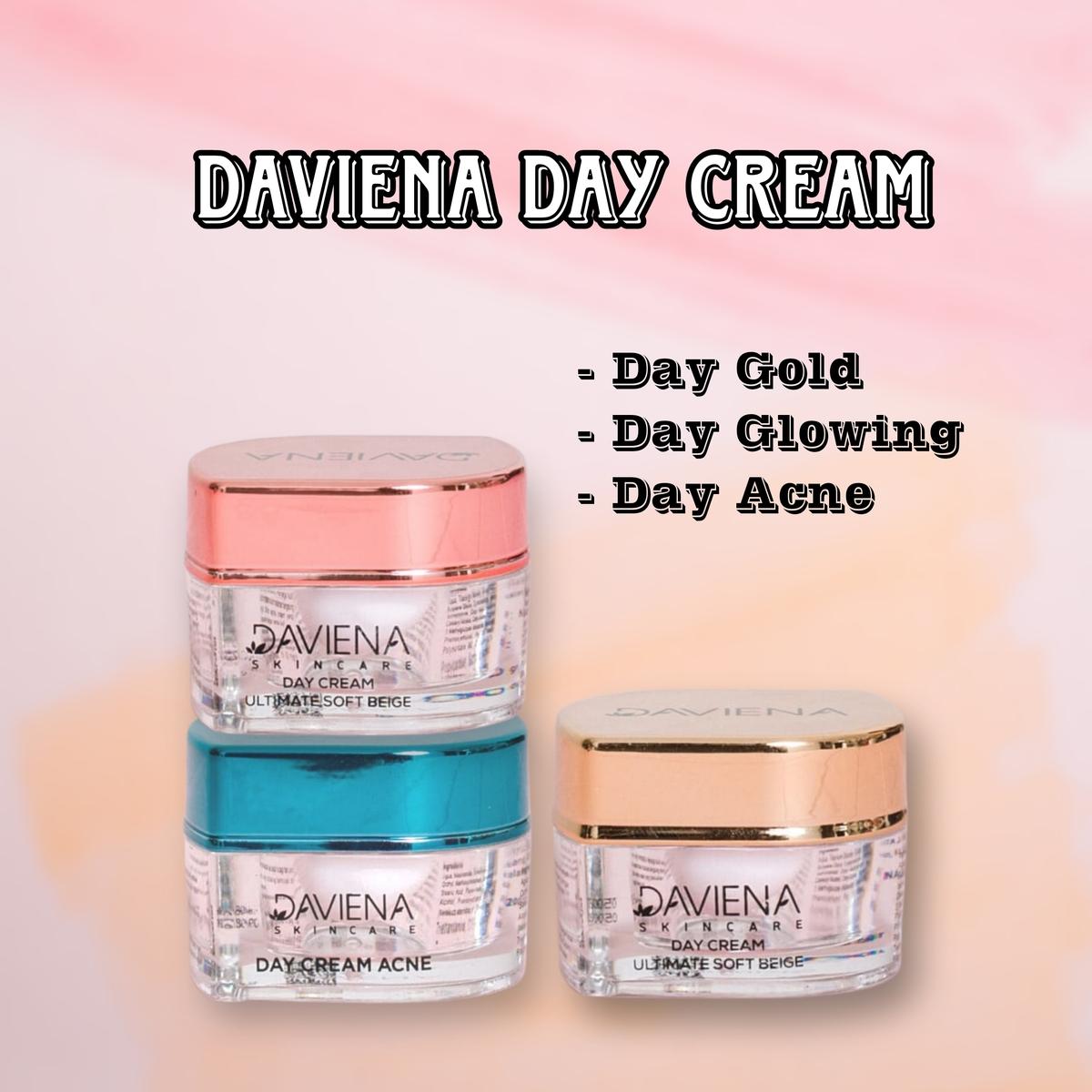 Day Cream Daviena Skincare | Mencerahkan Wajah Berjerawat Pencerah Pelembab Muka Perawatan Hitam Moisturizer