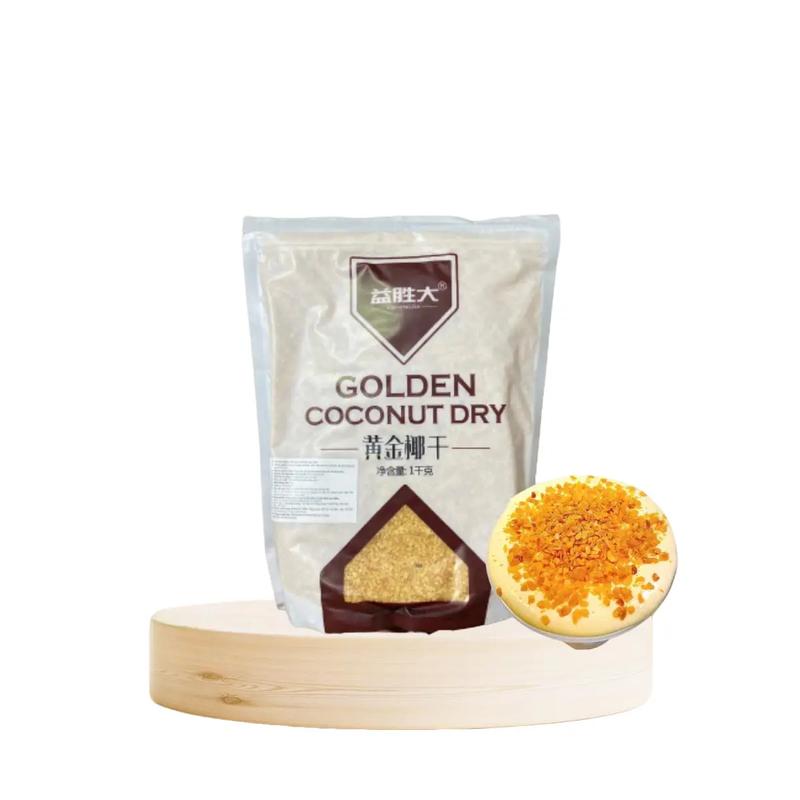Vụn dừa nướng Golden làm trà sữa kem trứng dừa nướng Topping