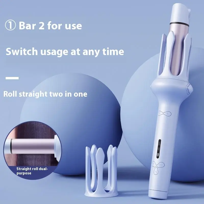 32mm Automatic Two-in-one Curling & Straightening Dual-purpose Curling Iron, Negative Ion Anti-scalding Long-lasting Styling Tool 3