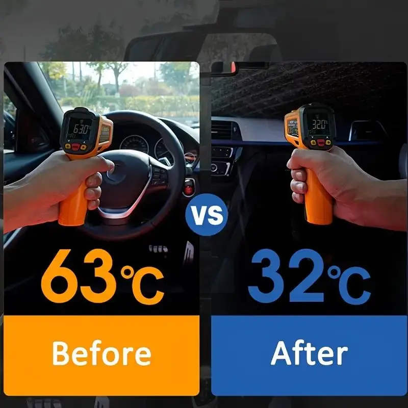 Portable Foldable Car Windshield Sunshade Umbrella, 1 Count Anti-UV Car Sunshade Umbrella, Universal Car Exterior Protective Accessories 3