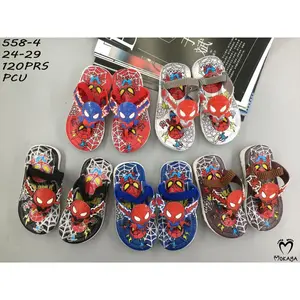 (558-4) Sandal Jepit Jelly Anak Cowok Bunyi Cit Cit Motif Big Sp*derm*n Super Keren Trendy Import Mokaya / Size 24-29