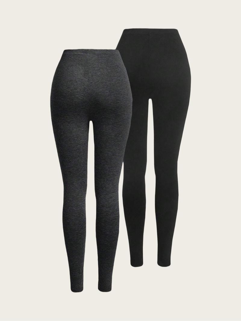 Product Introduction of Women's Solid High Waist Skinny Pants, Casual Comfy Leggings for Daily Wear, Ladies Bottoms for Summer 7
