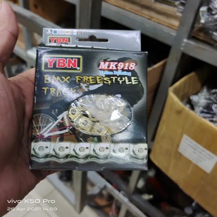 Rante Halflink MK 918 Chain YBN Halflink MK918 singel speed BMX - GOLD