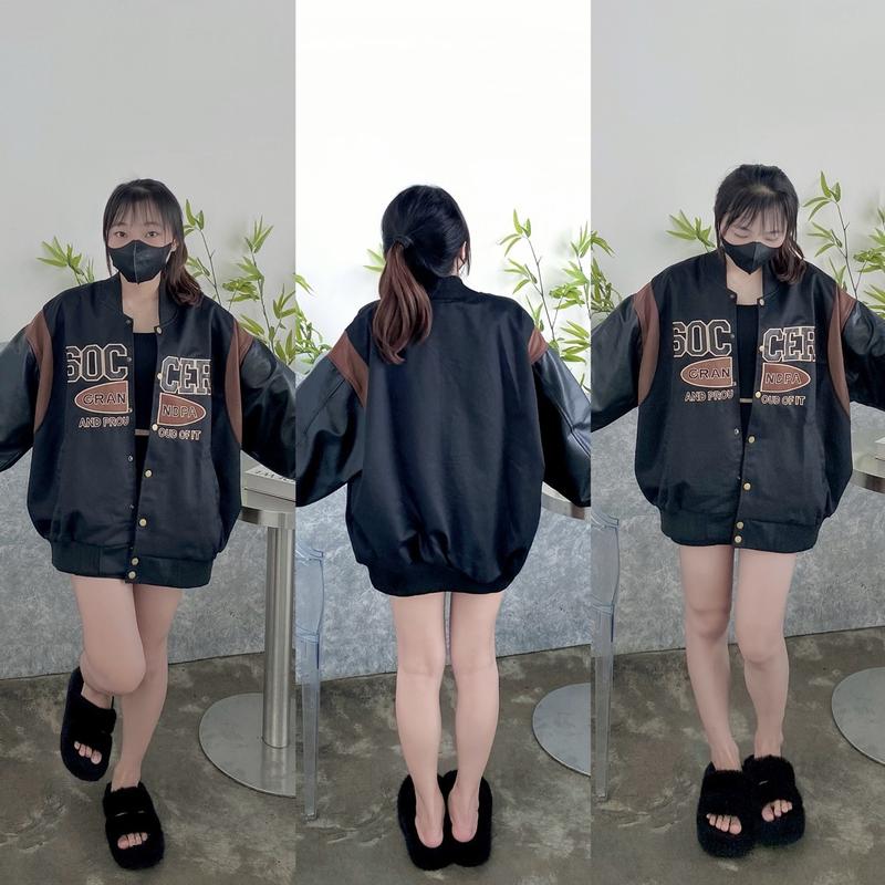ÁO KHOÁC BOMBER SOCCER PHỐI DA CAO CẤP UNISEX 7