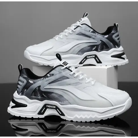 Giày nam sneaker thể thao kiểu dáng mới, màu loang hot đơn giản đế cao su non (mã C) 4
