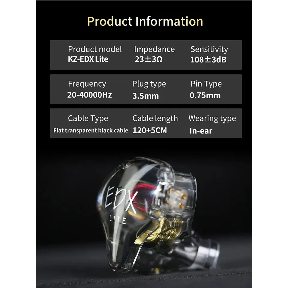 [NC] Tai nghe KZ EDX LITE | NGHE TẠP | Có Mic | BigBuy360 - bigbuy360.vn