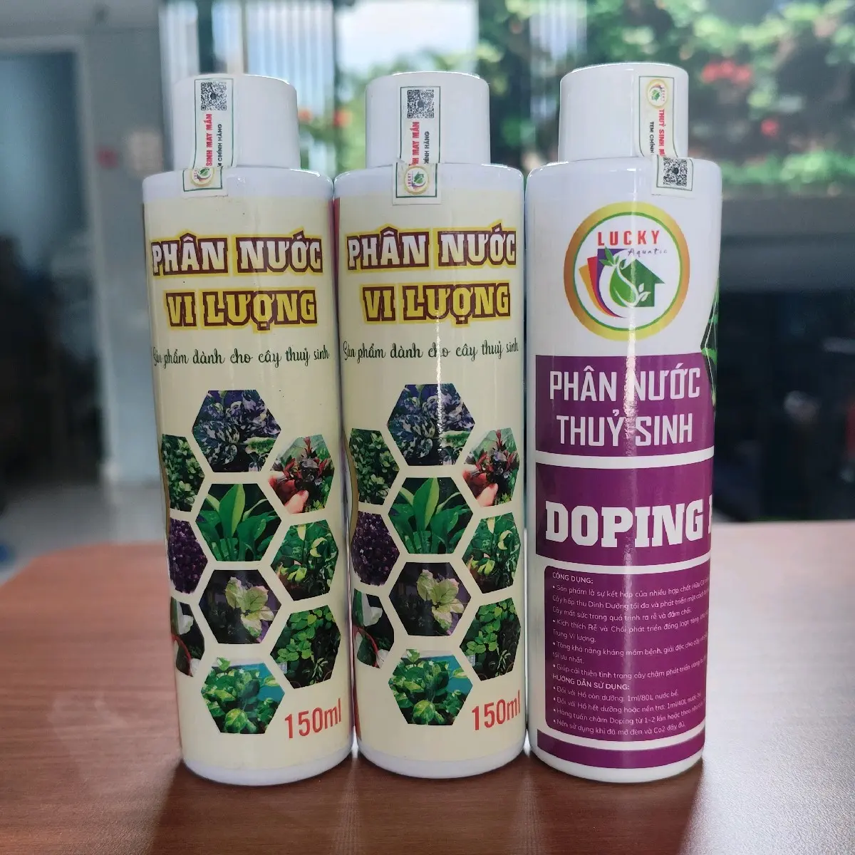 Bộ 3 Phân Nước Lucky 150ml (Giúp Phát Triển Cây Thủy Sinh Tươi Xanh - Khoẻ Mạnh) PHÂN NƯỚC THỦY SINH extra