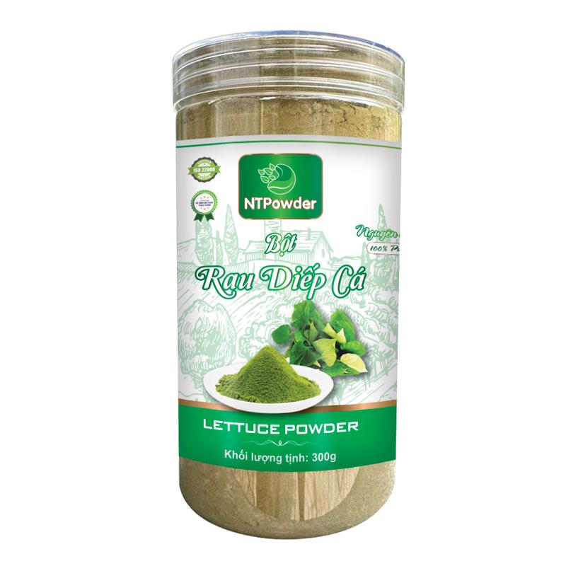  Bột Rau Diếp Cá sấy lạnh nguyên chất NTPowder hũ Pet 300gr - Nhất Tín Food 
