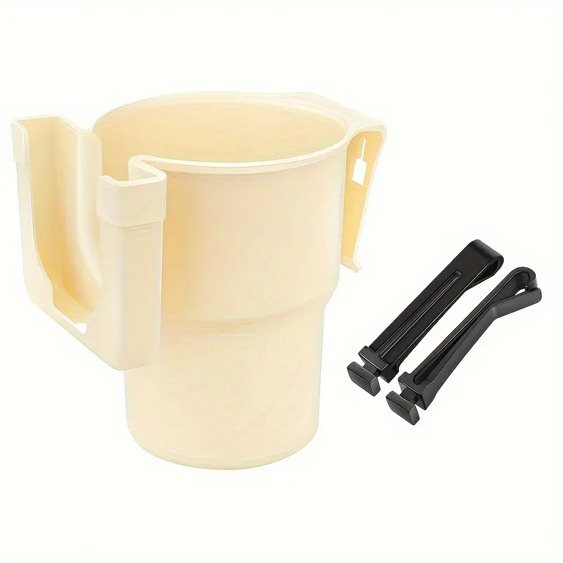Multi-Purpose Car Cup Holder with Phone Stand - Durable PP Material, Vent Clip Design, Adjustable Automobile Drink Holder & Storage Organizer 6