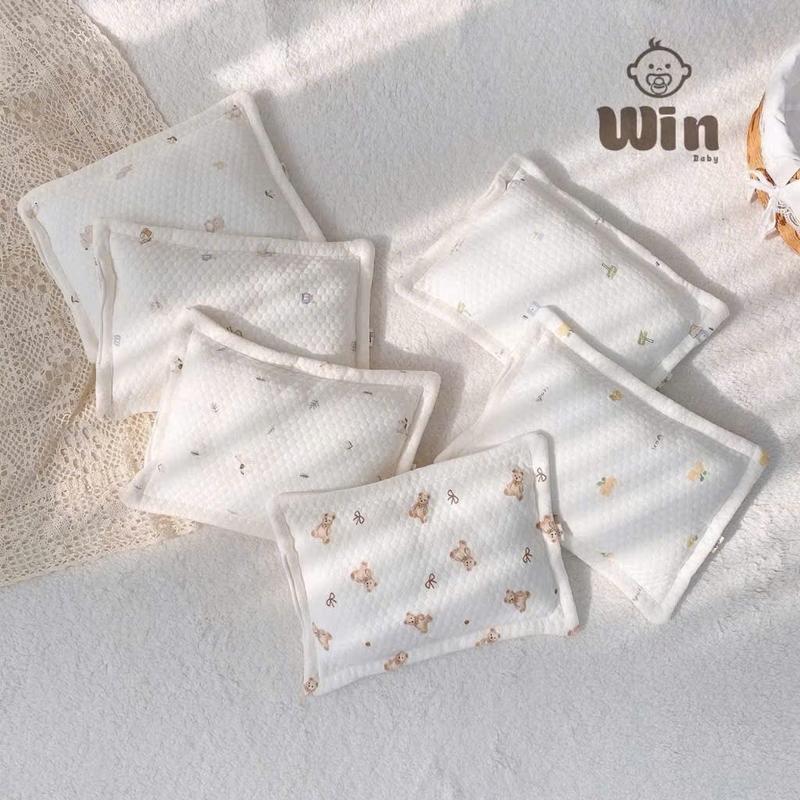 Gối Lót Đầu Chữ Nhật Trần Bông Cao Cấp Win Việt Nam Mềm Mại Và Êm Ái Cho Bé Sơ Sinh