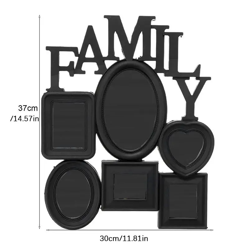 Creative Wall Mounted Photo Holder Display, 1 Count Modern Opening Photo Collage Frames, Plastic Family Photo Frame, Home Decor Photo Frame for Bedroom 1