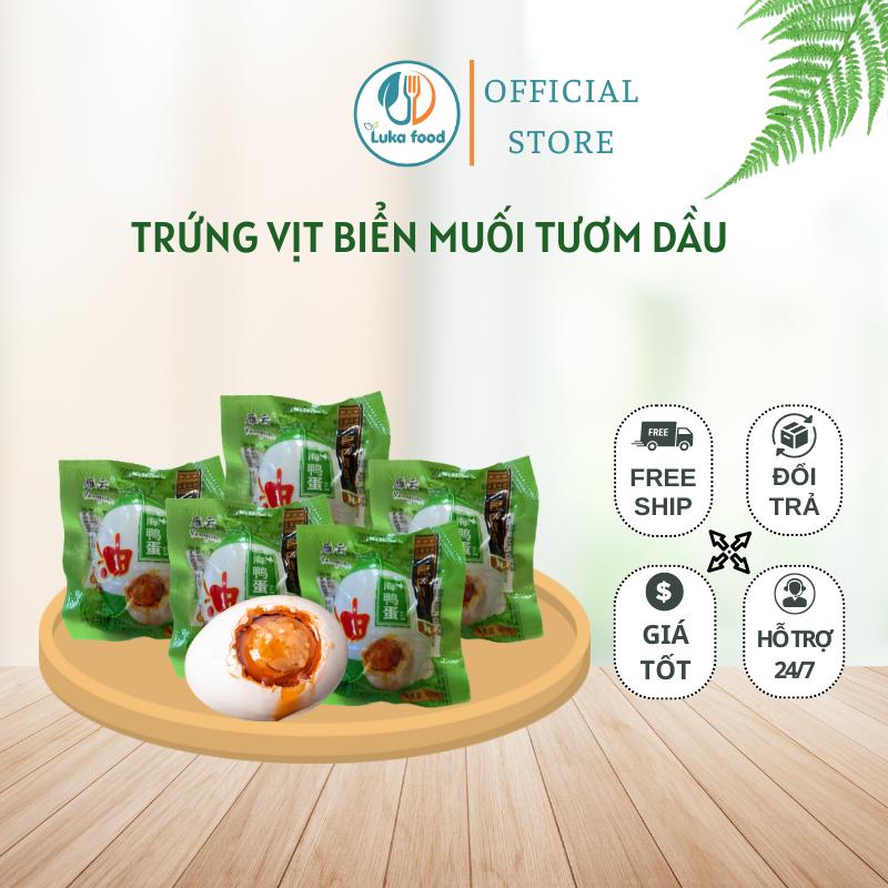 Combo 10 Trứng Vịt Biển Muối 10 tặng 2 Tươm Dầu nội địa Trung - Trứng muối thơm ngon