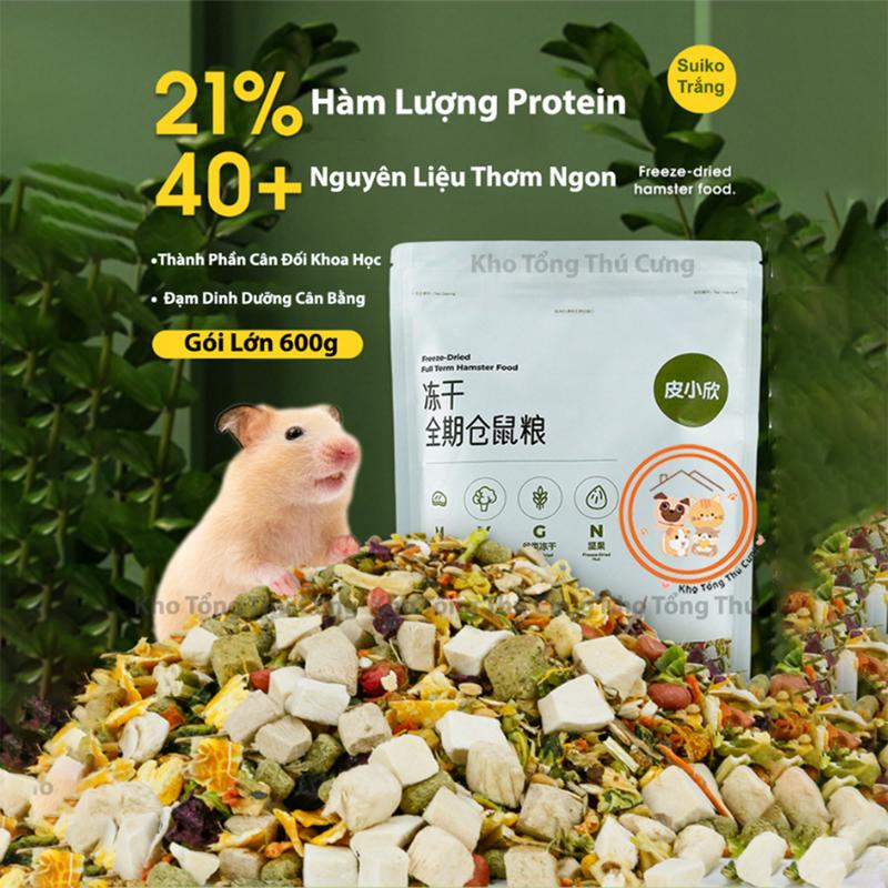 Thức ăn nội địa Trung dành cho chuột hamster mini,bear syrian,... thơm ngon,đầy đủ dinh dưỡng,vỗ béo,tốt cho sức khỏe