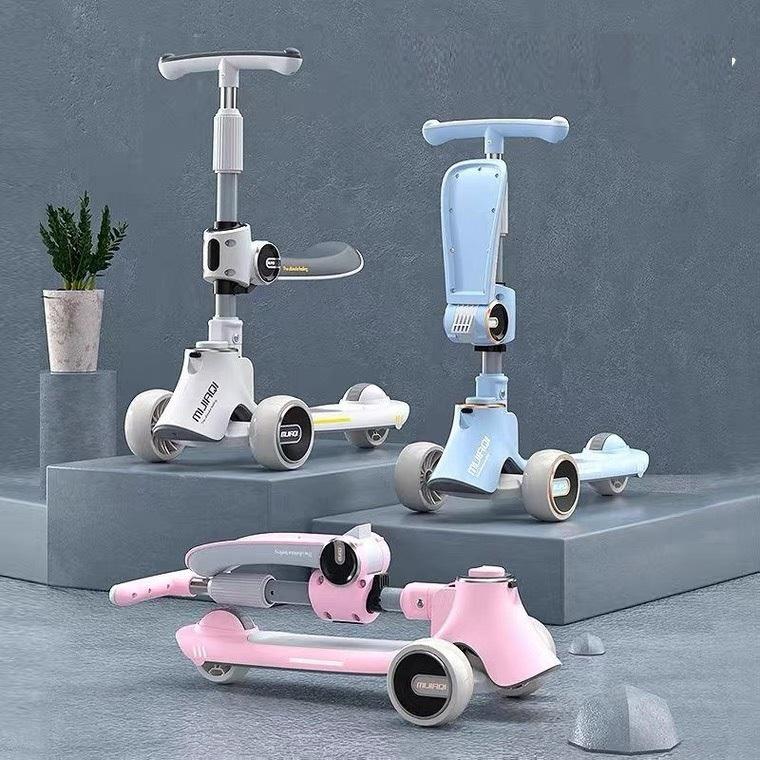 Xe trượt Scooter 808A có nhạc có đèn cho bé đủ màu có Bluetooth