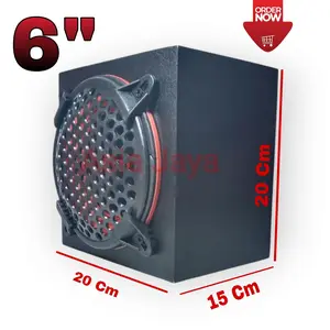 Paket Combo Subwoofer Mobil 6 Inch Legacy Energy LG 6382 + Box Speaker 6 Inch + Tutup Speaker Ram 6