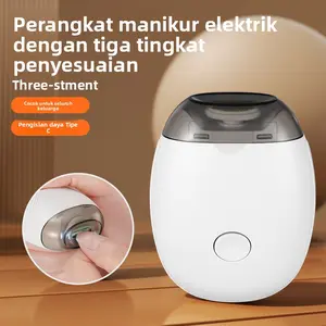 Penggiling Kuku Listrik Pemotong Kuku Otomatis Sepenuhnya Anti-Jepit Bayi Penghalus Kuku Rendah Kebisingan Kikir Kuku