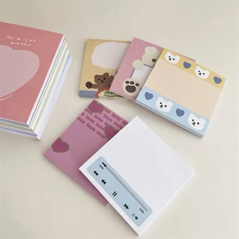 Giấy note / giấy ghi chú in hình Gấu trắng Sugar19