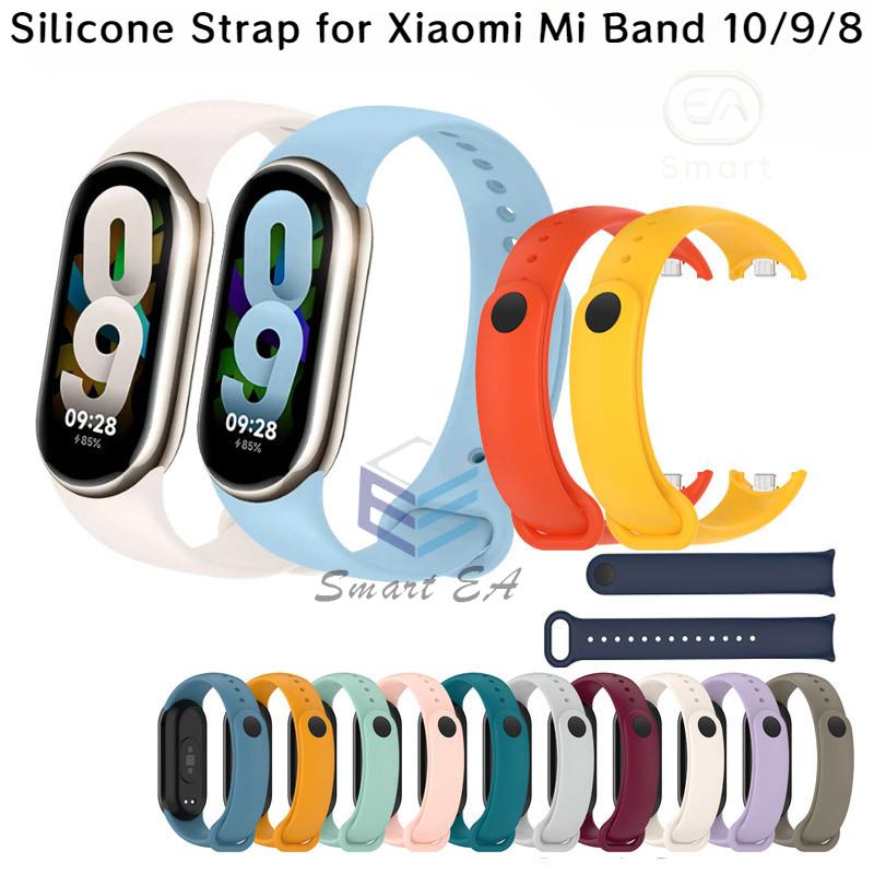 Dây đeo silicone cho XiaoMi Mi Band 11/10/9/8 và XiaoMi Smart Band 11/10/9/8; dây đồng hồ silicone thay thế, phụ kiện