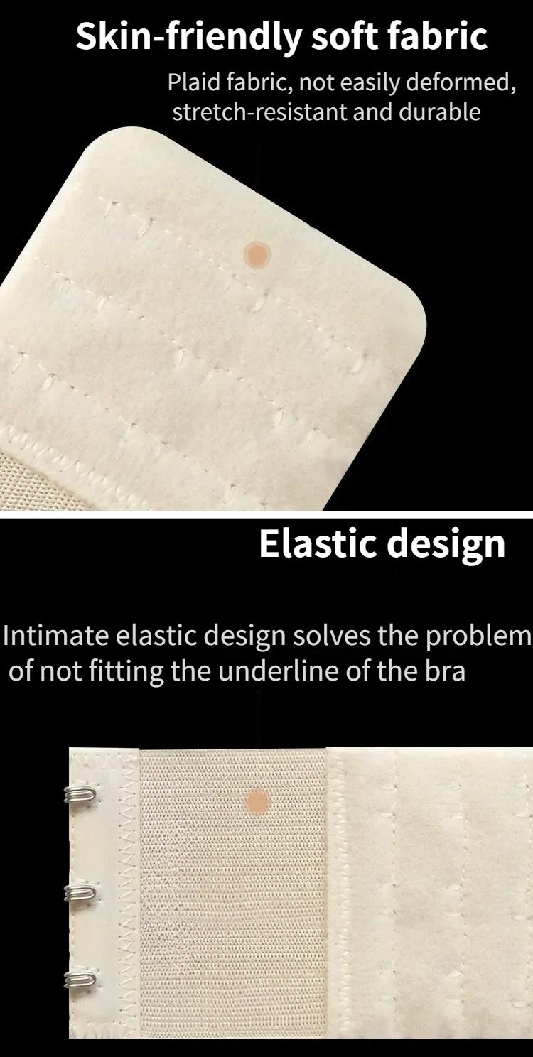 Product Introduction of 5pcs Adjustable Elastic Bra Extenders Straps for Women Belt Buckle Nylon Bra Extension Strap Hooks Clip Underwear Accessories 11