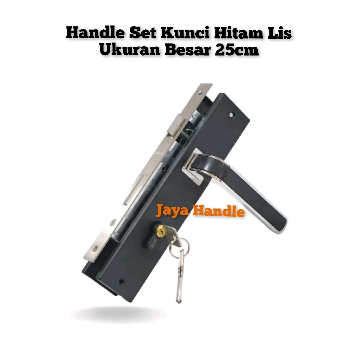 Handle Pintu Rumah/Kamar Set Kunci Hitam