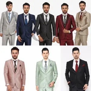 Jas Pria Semi Wool Glossy Setelan Jas Pengantin Pria Jas Pria Wedding Jas formal Non formal Blazer - YUNG