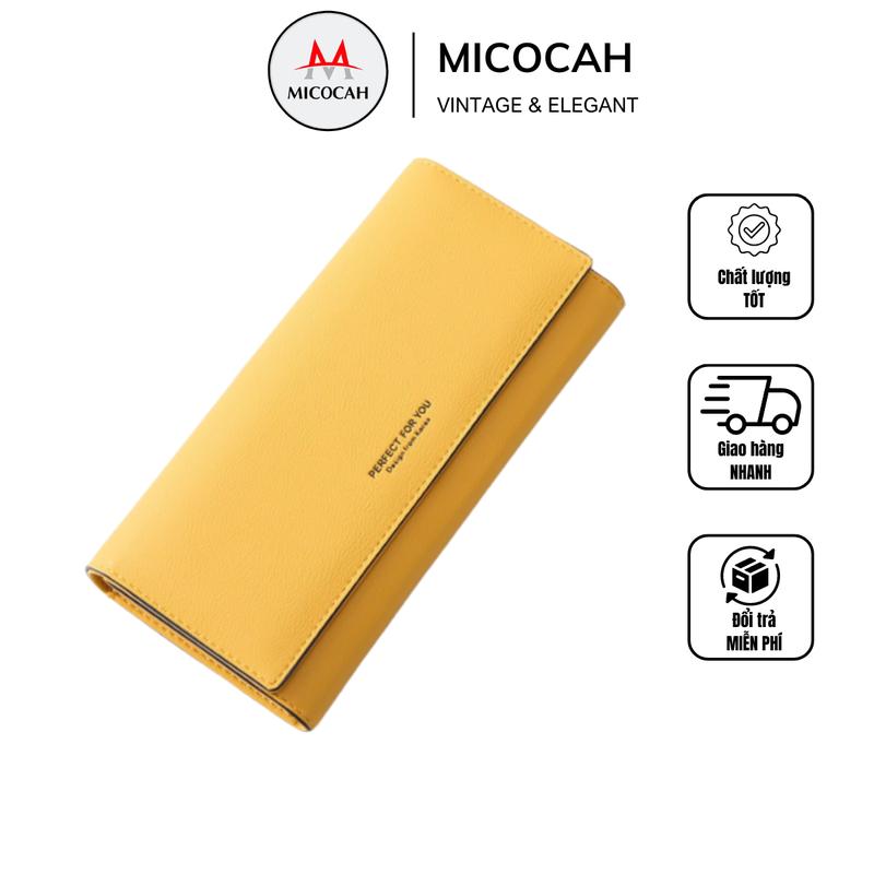 Ví Bóp Nữ Dài Cầm Tay Đựng Tiền  Nhiều Ngăn Tiện Dụng Giá Rẻ PFY02 Hình Chữ Nhật Wallet Da Mịn