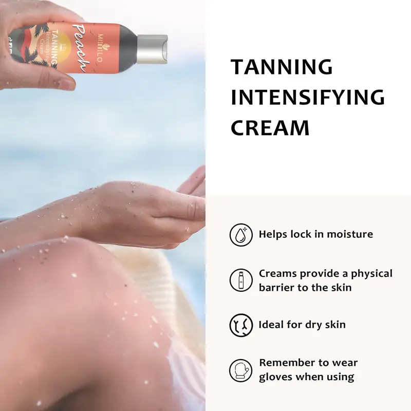 Natural Tanning Cream, Moisturizing Body Tanning Intensifying Cream, Hydrating Body Care Products for Women and Men, Skin Care Product for Daily Use 7