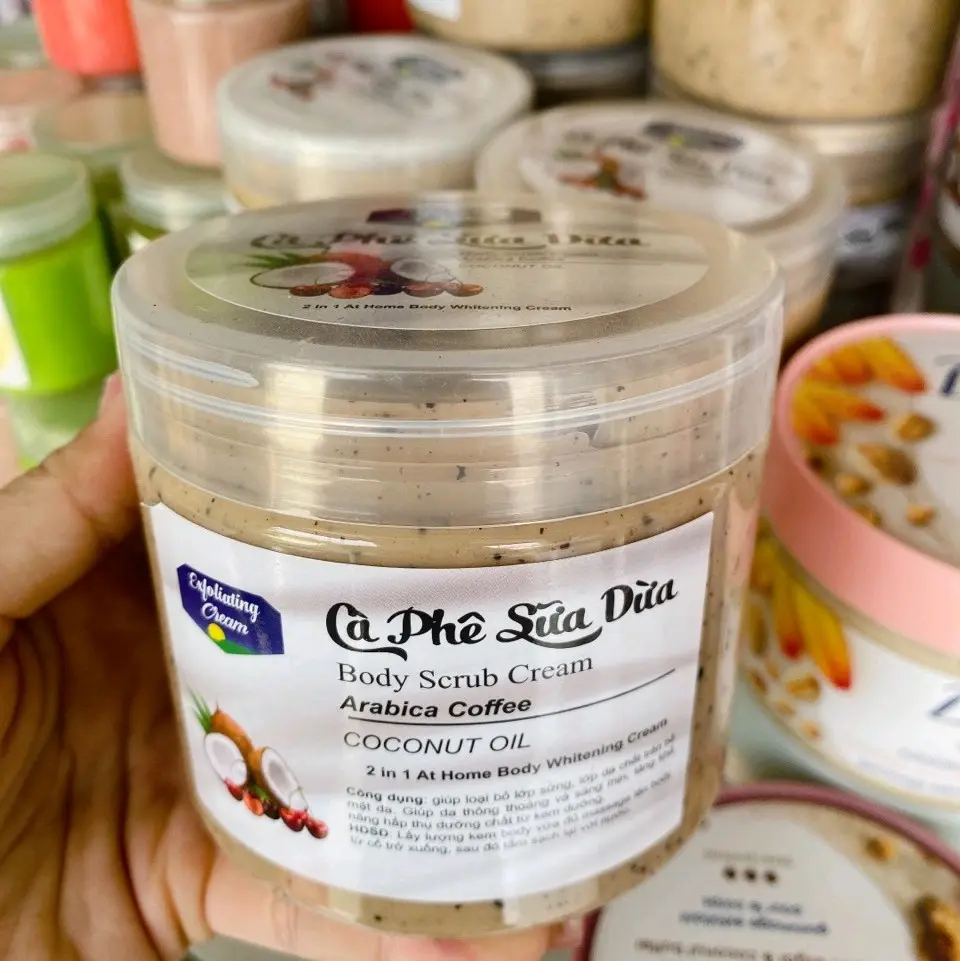 tẩy tb chết cafe sữa dừa loại bỏ được lớp