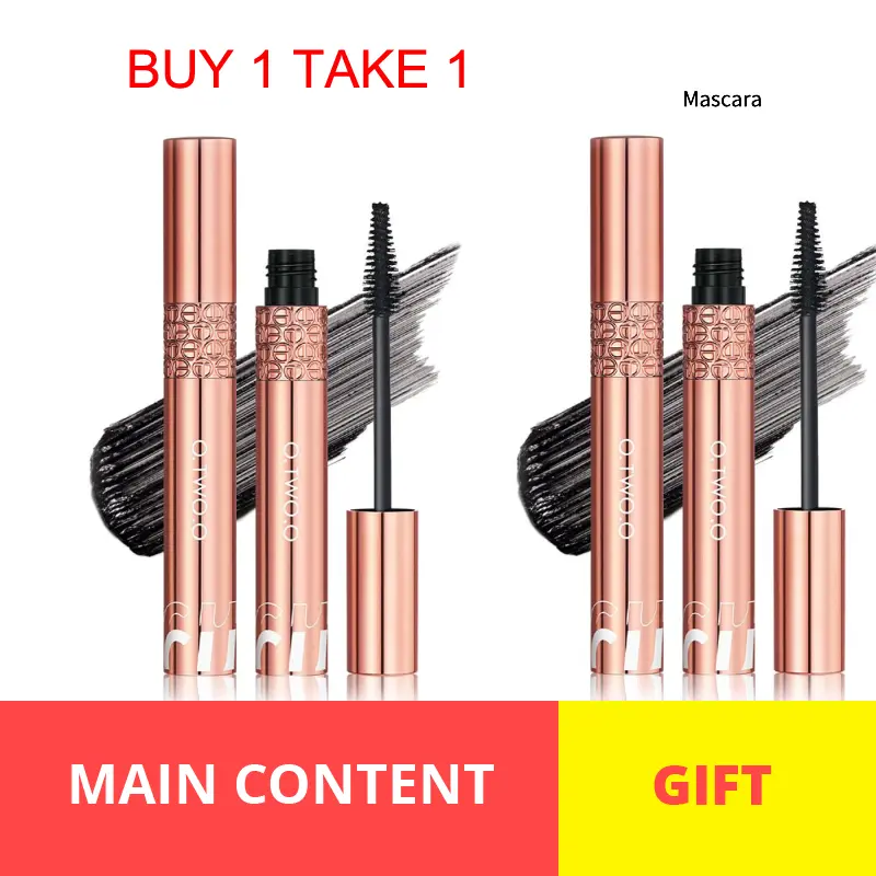 [BUY 1 TAKE 1] O.TWO.O Maskara Volume Pemanjang Tiga Dimensi Tahan Air Tidak Luntur Maskara Cepat Kering Bulu Mata Keriting Tebal Kosmetik Rias Mata Maskara Keriting Tahan Lama Eye Mascara Waterproof 20
