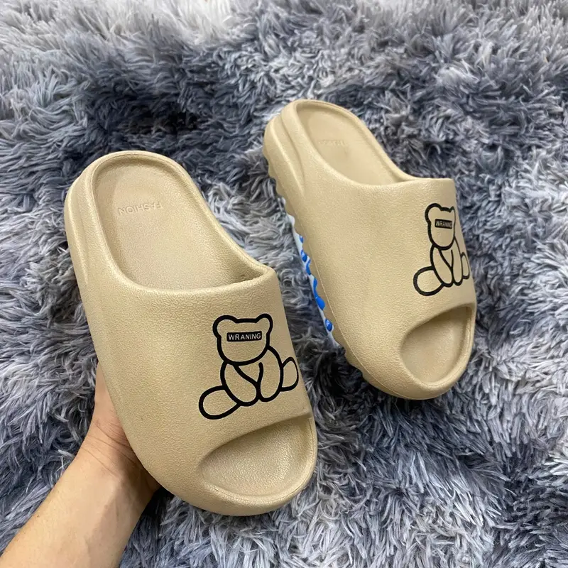 Dép Bánh Mì, Dép Quai Ngang Nam Nữ 3 Màu Vân Nhám Đế Cao, Dép Thời Trang TH 999 Slipper DéP 8