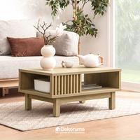 Gambar Dekoruma TATSURO Meja Tamu Kayu - Coffee Table Minimalis - Cokelat dari Dekoruma Official Store Kab. Bekasi 1 Tokopedia