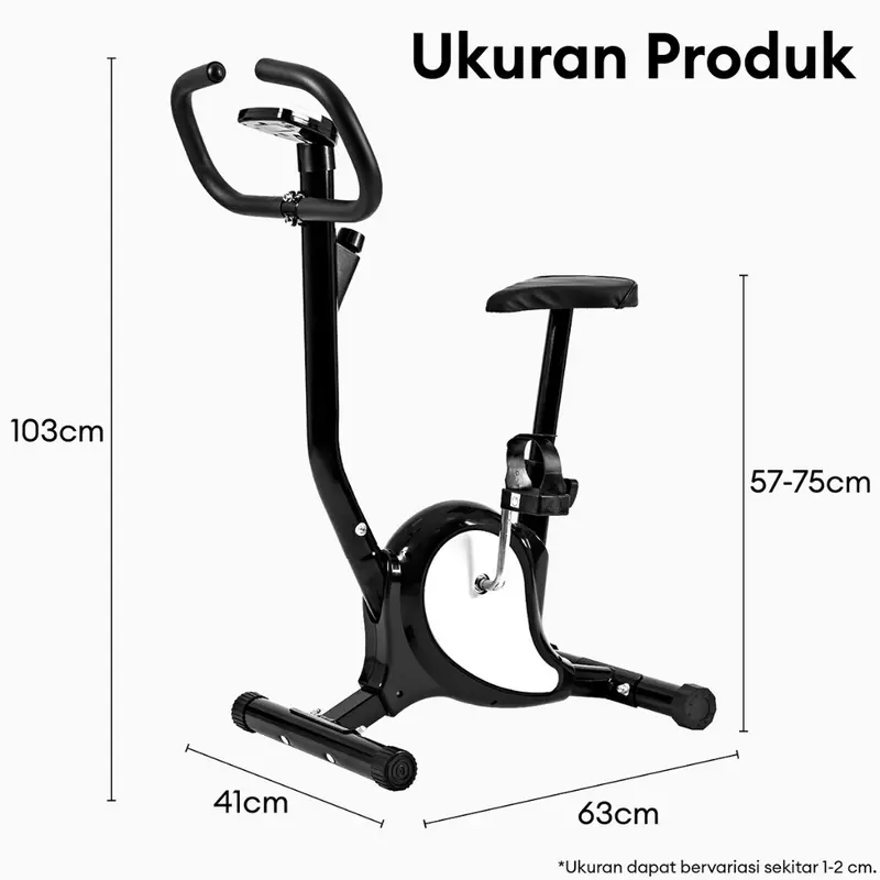 BG SPORT Sepeda Statis Spinning Bike Alat Fitness Exercise Bike Resistensi Adjustable Anti Slip Dukung hingga 150kg 8
