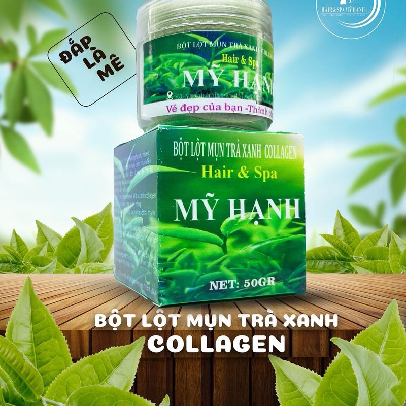 Mặt Nạ Bột Lột Mụn Trà Xanh Lấy Được Các Loại Mụn Dưới Da Cũng Như Mụn Ẩn Sẽ Lần Lượt Được Lấy Ra Ở Lần Đắp Tiếp Theo