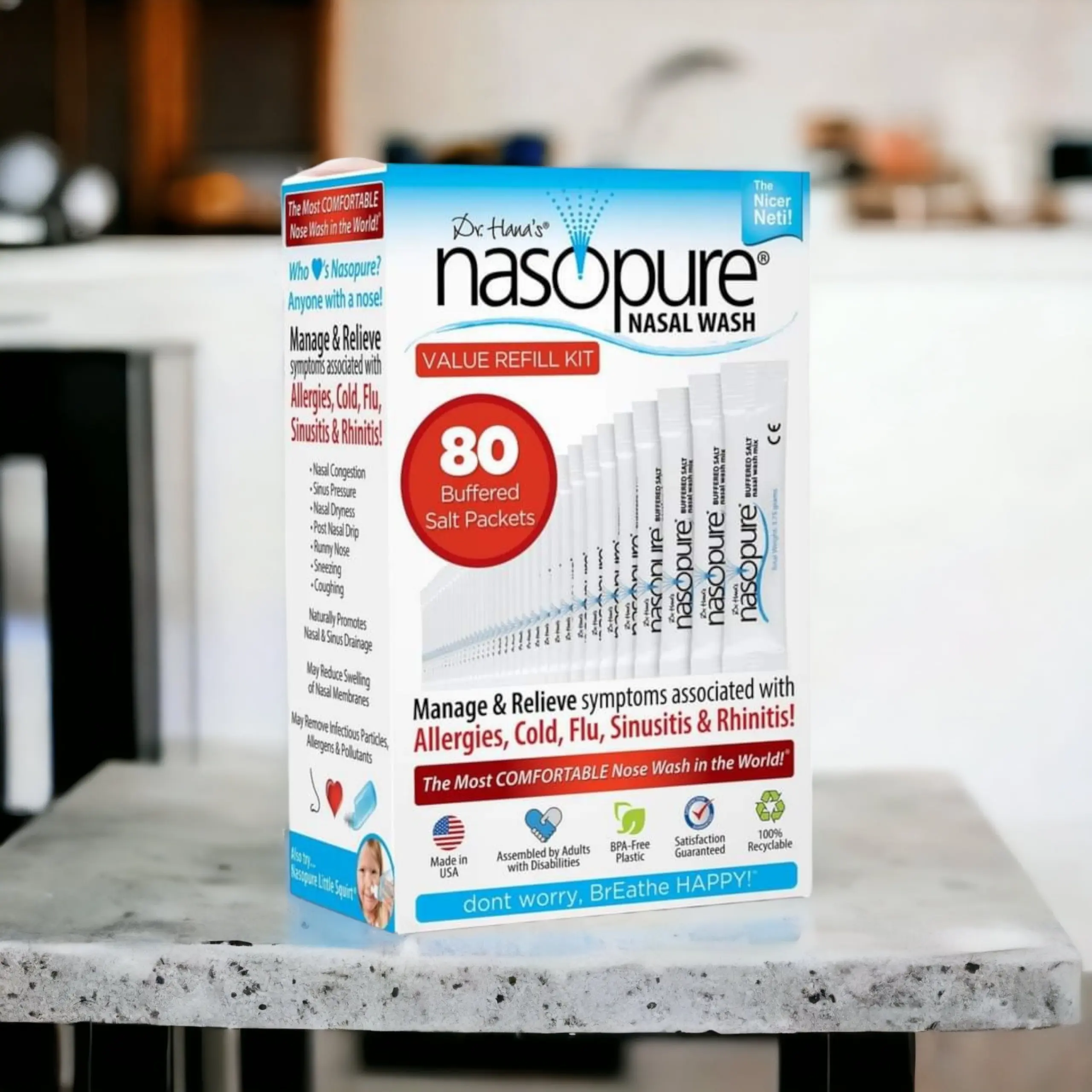 Hộp 80 gói muối rửa mũi xoang Value Refill Kit