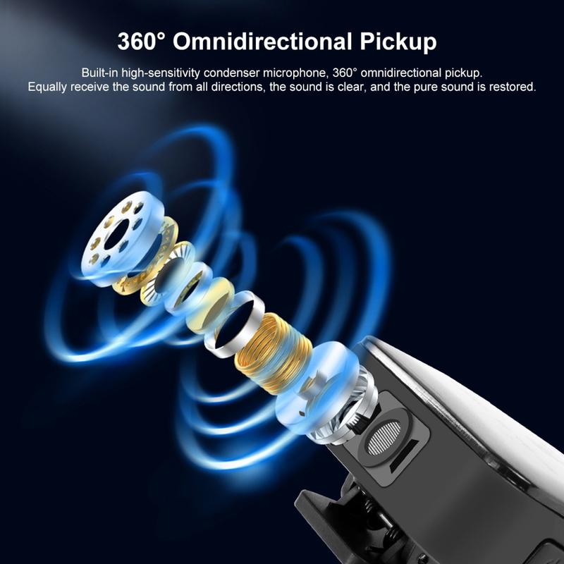 Product Introduction of Puluz Wireless Lavalier Microphone 2.4G Mic for iPhone ipad Android Type-C Phones Tablets Live Streaming Interview Vlogging 13