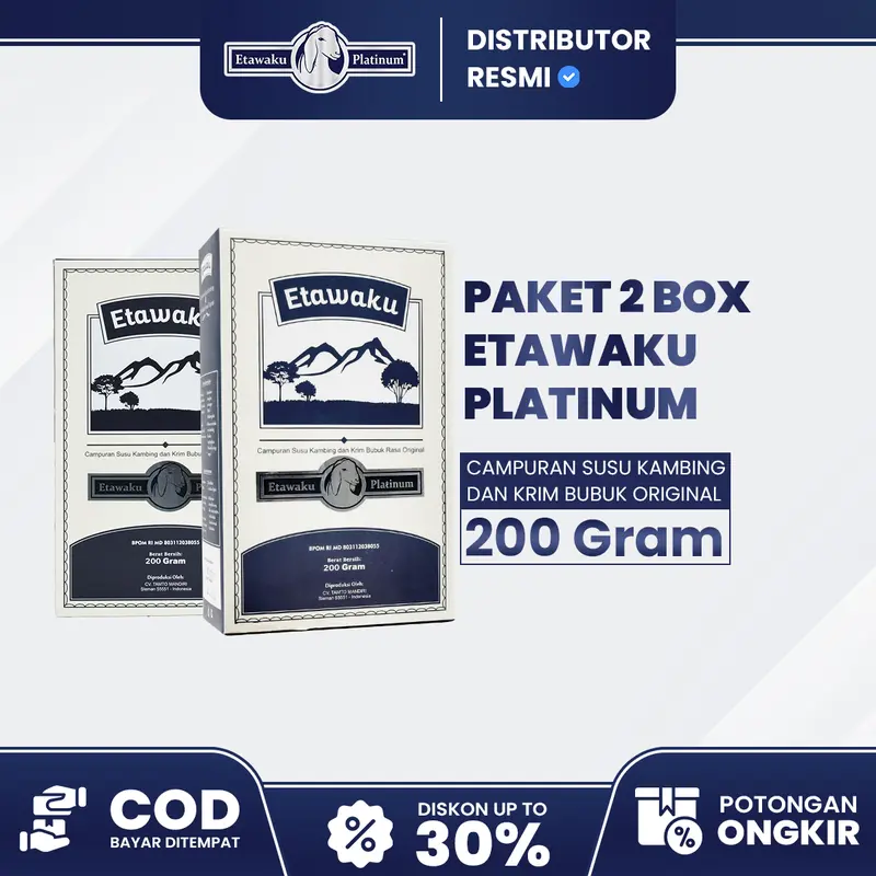 2 BOX Dairy Susu Kambing Etawaku bantu PARU BASAH Etawa Kambing 0