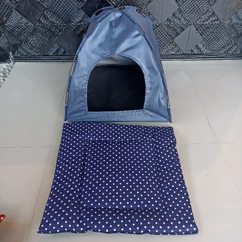Anti Air - Tenda portabel untuk kucing & anjing, tinggal dilipat bisa dibawa kemana-mana,rumah kucing  dan anjing,kain lembut ,halus 3
