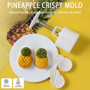 "Desain Khusus Cetakan Nastar & Mooncake Melon, Alat Press Kue Anti Lengket Tradisional untuk Pastri & Pastel Unik"