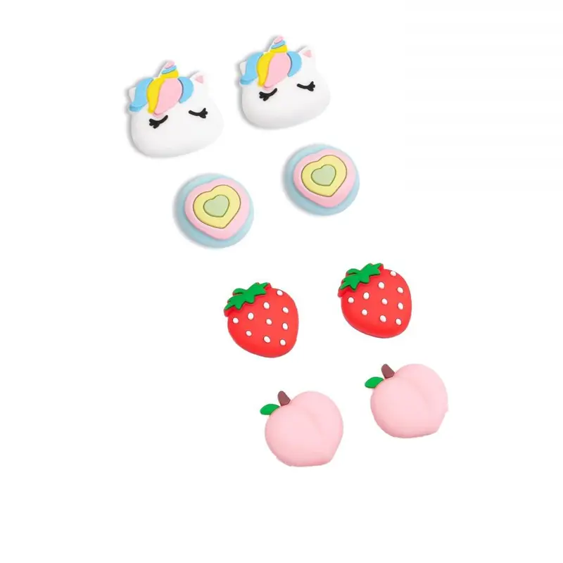 Cute Cartoon Kawaii Silicone Thumb Grip Caps, Joystick Covers for Switch / OLED / Switch Lite, Switch Game Accessories 0