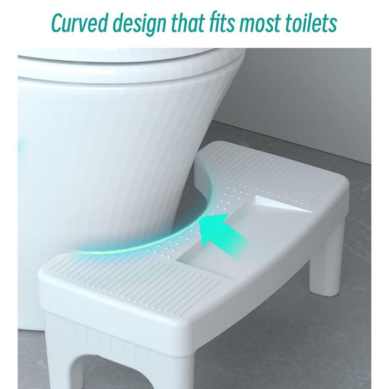 Removable Toilet Step Stool, Plastic Portable Toilet Auxiliary Step Stool, Modern & Simple Design Bathroom Non-slip Footstool For Adults & Children 3