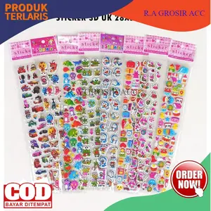 20pc STIKER ANAK 3D TIMBUL paper stationery